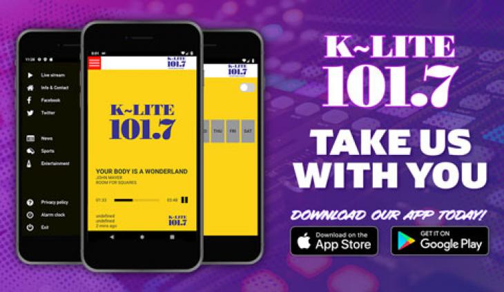Download the K-LITE 101.7 App